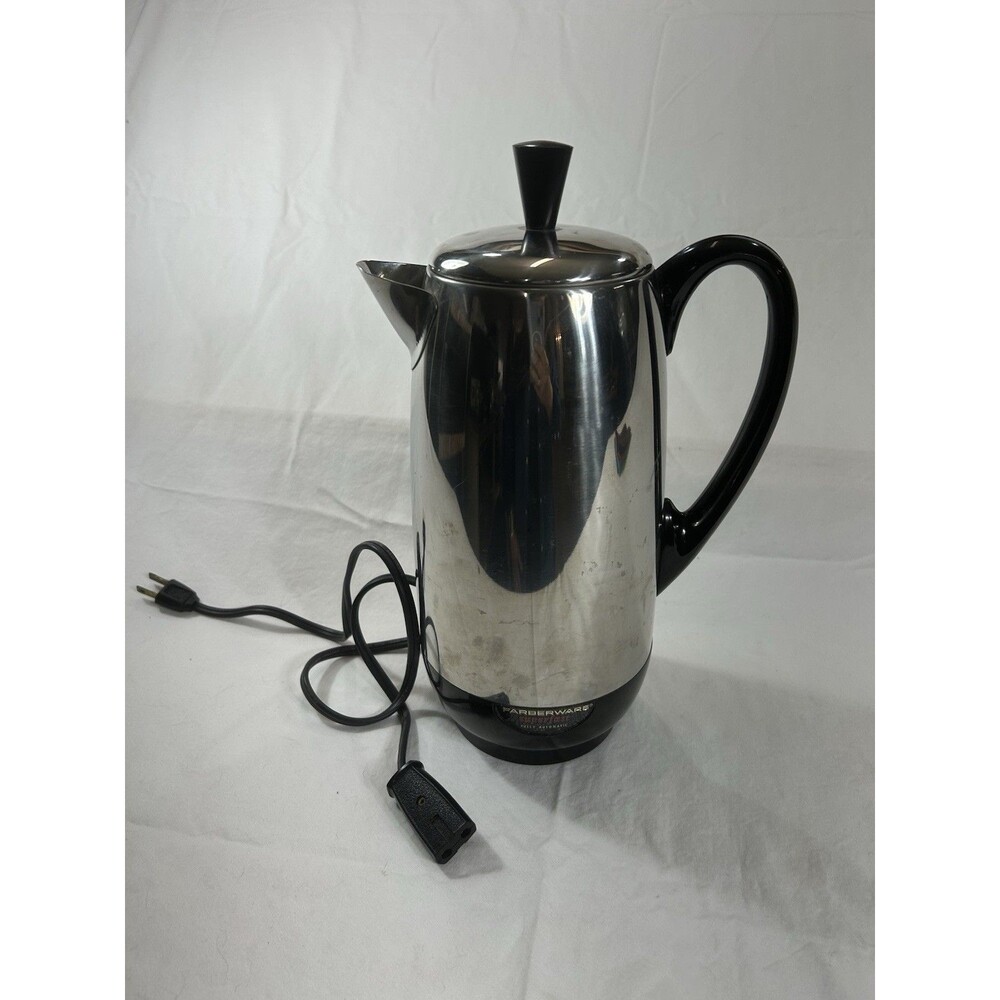 VTG Farberware Super Fast 12 Cup Percolator 142B Stainless Steel Tested